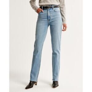 Abercrombie & Fitch 90’s Straight Ultra High Rise Jean Medium Wash Plus Size 20s